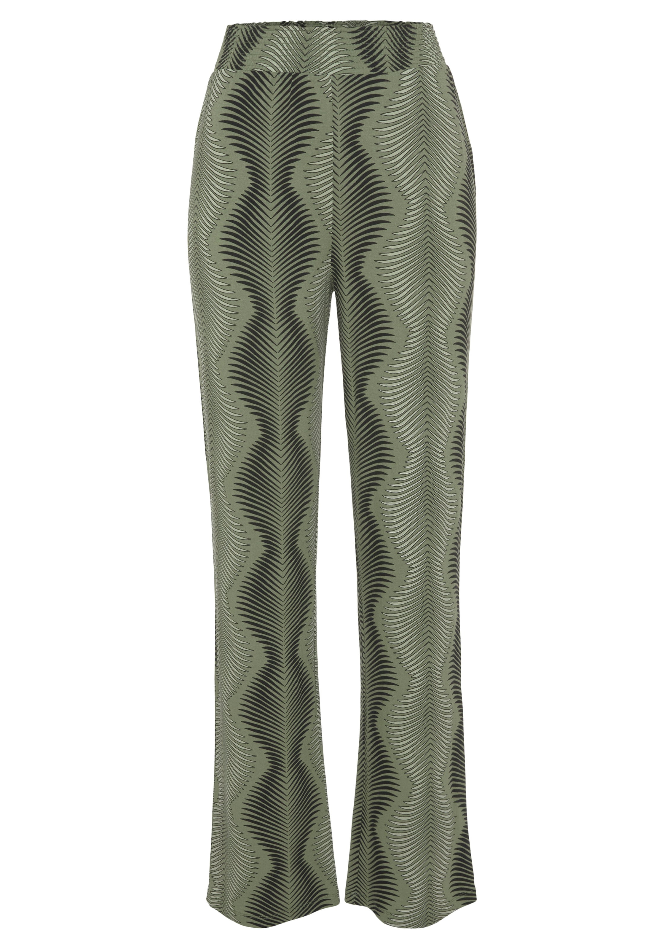 LASCANA - regular Pantalón en verde