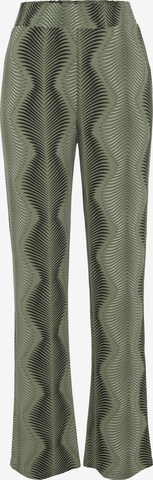 Regular Pantalon de pyjama LASCANA en vert