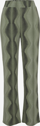 LASCANA Szabványos Pizsama nadrágok - zöld