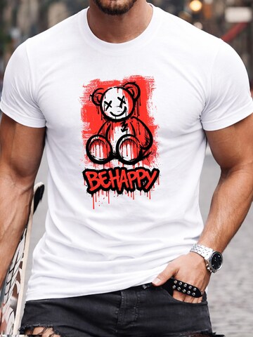 RMK Shirt 'Crazy Bär' in White: front