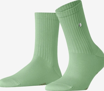 BURLINGTON Socks 'Fleet Street' in Green: front