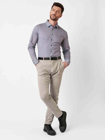 DESOTO Slim fit Button Up Shirt in Blue
