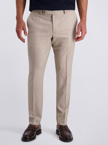PIERRE CARDIN Slimfit Broek 'Ryan' in Beige: voorkant