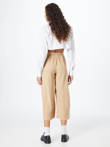 Tally Weijl Wide leg Pleat-Front Pants in Beige