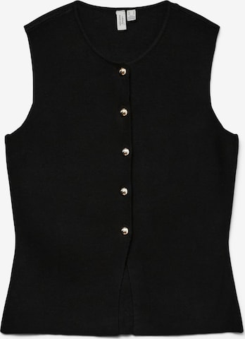 VERO MODA - Chaleco de punto 'VMSABA' en negro: frente