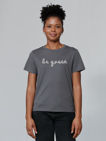 T-shirt 'Be green' Watapparel en gris : devant
