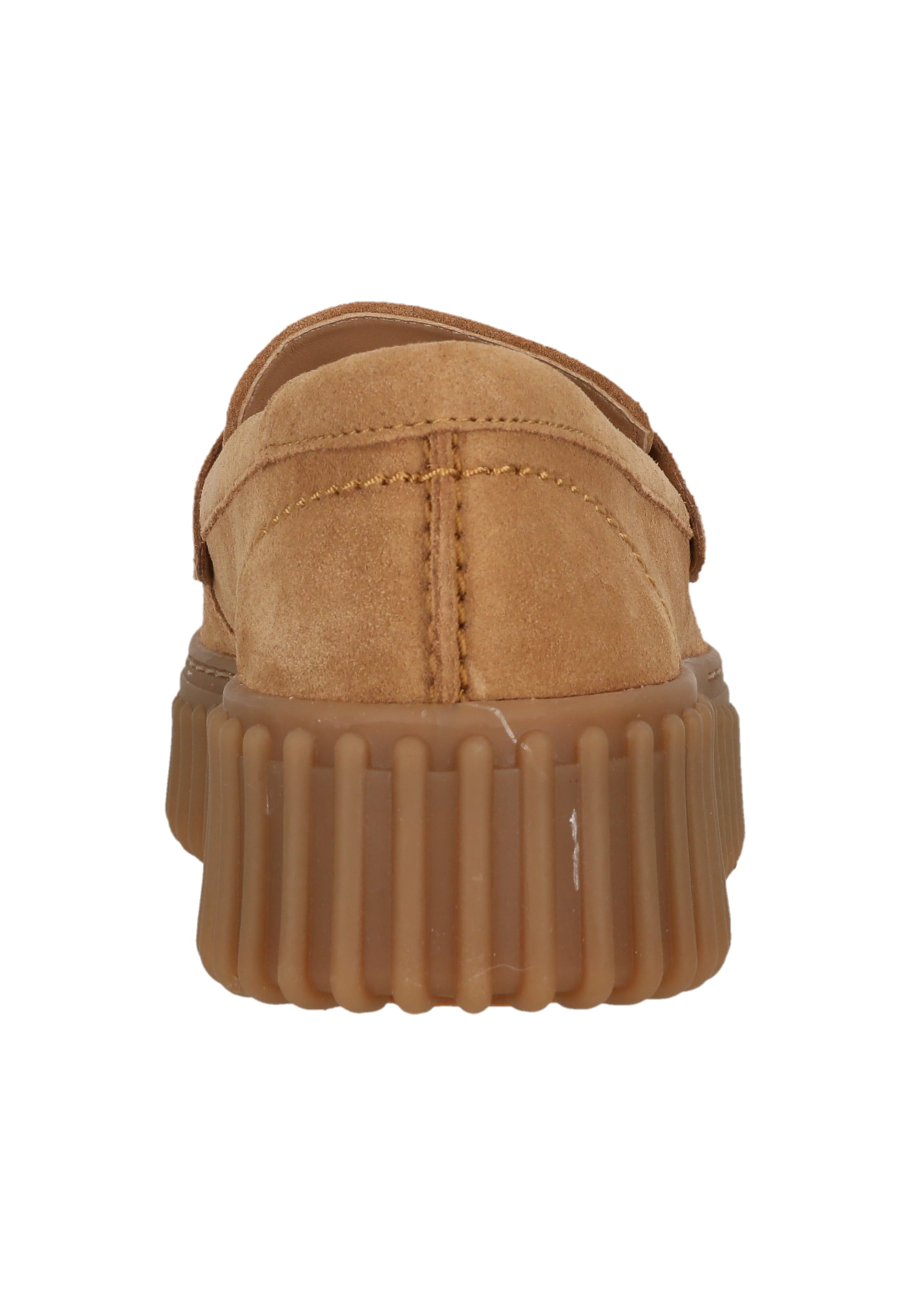 CLARKS Slip-ons 'Torhill Penny Light Tan Suede' in Brown