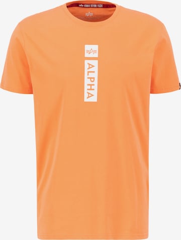 ALPHA INDUSTRIES Shirt in Oranje: voorkant