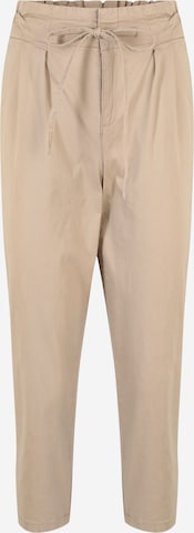 Vero Moda Petite Pleat-Front Pants 'EVANY' in Brown: front