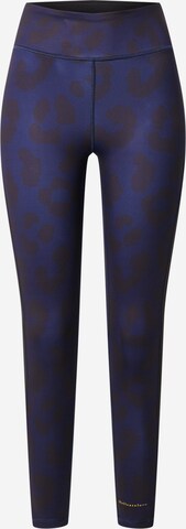 DELICATELOVE Skinny Sportbroek in Blauw: voorkant