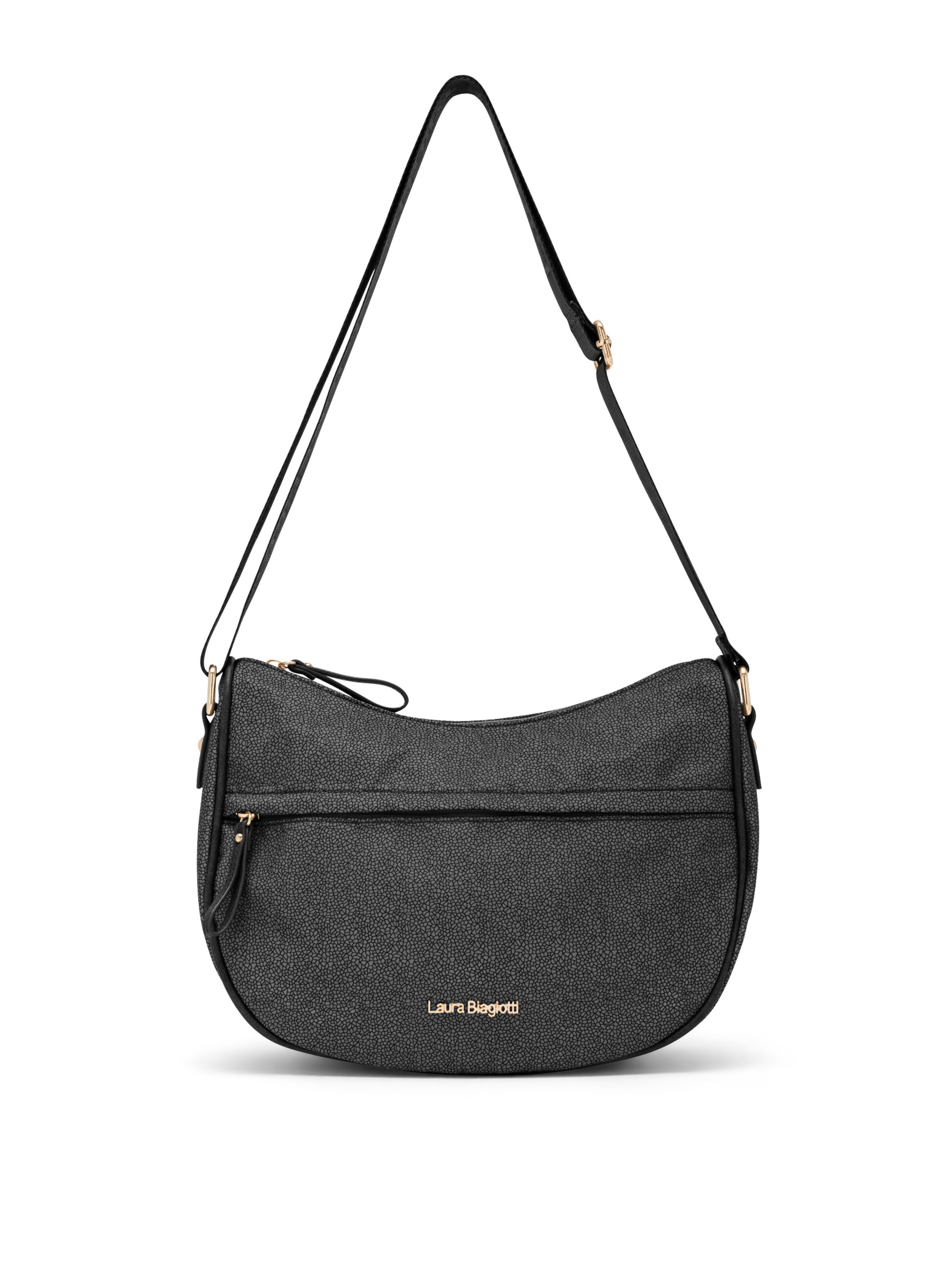 Borsa a tracolla 'Lorde 26' di Laura Biagiotti in nero: frontale
