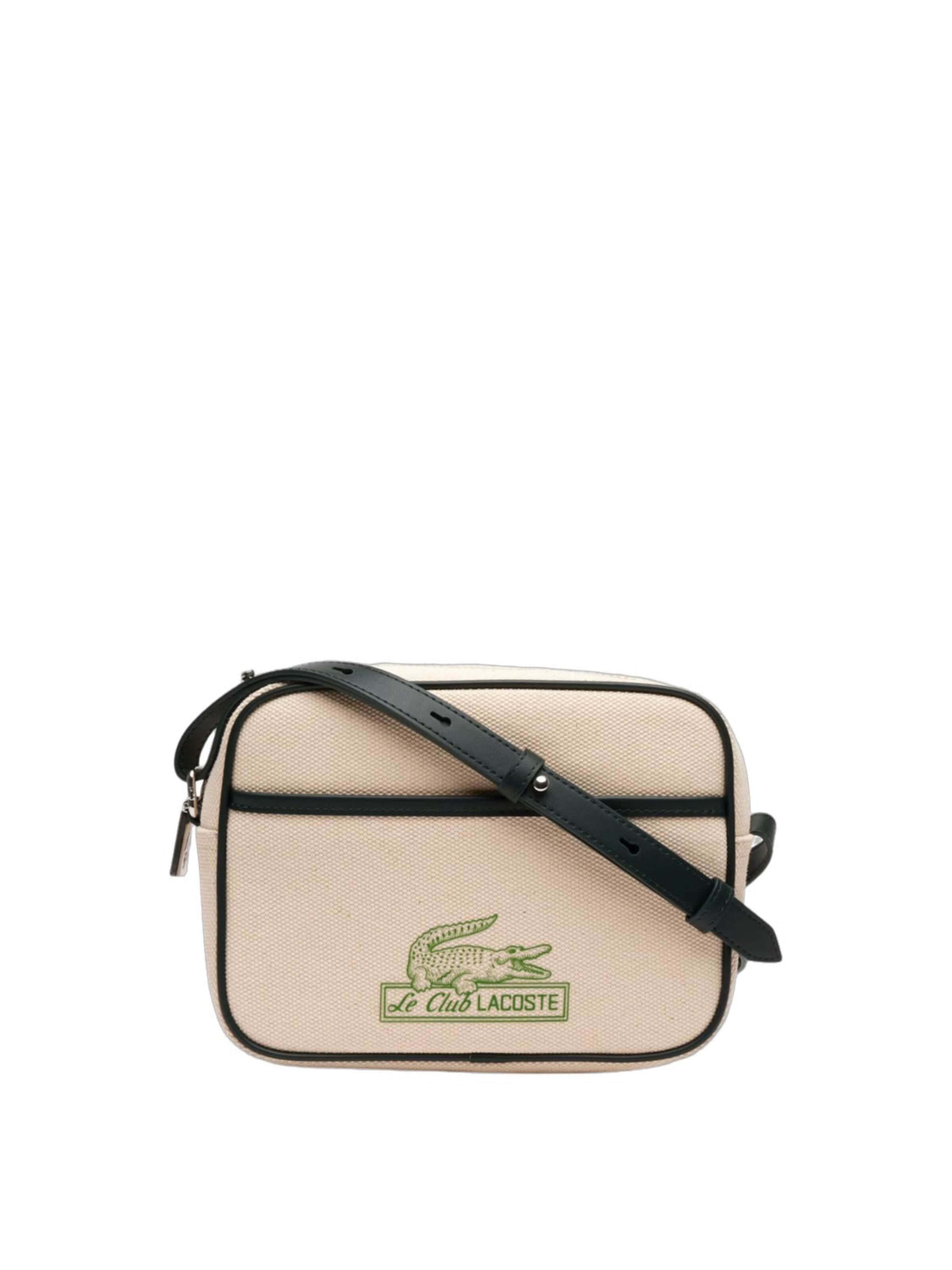 LACOSTE Torba za čez ramo 'Heritage Canvas' | bež barva: sprednja stran