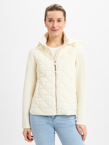 Marie Lund Between-Season Jacket in White: front