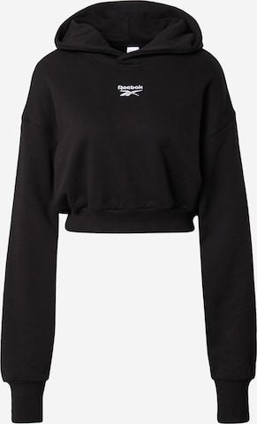 Reebok Sweatshirt in Zwart: voorkant