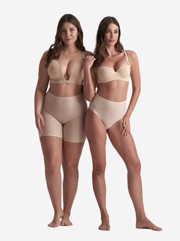 Bye Bra Shapinghose 'Uni Stretch Mid Waist Short' in Beige