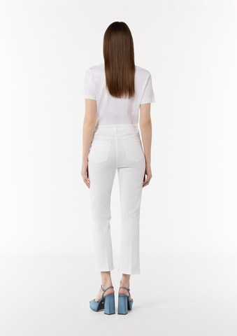 comma casual identity Bootcut Jeans in Wit: terug