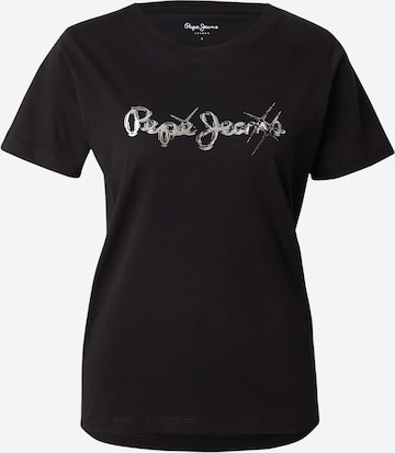 Pepe Jeans Majica | črna barva: sprednja stran