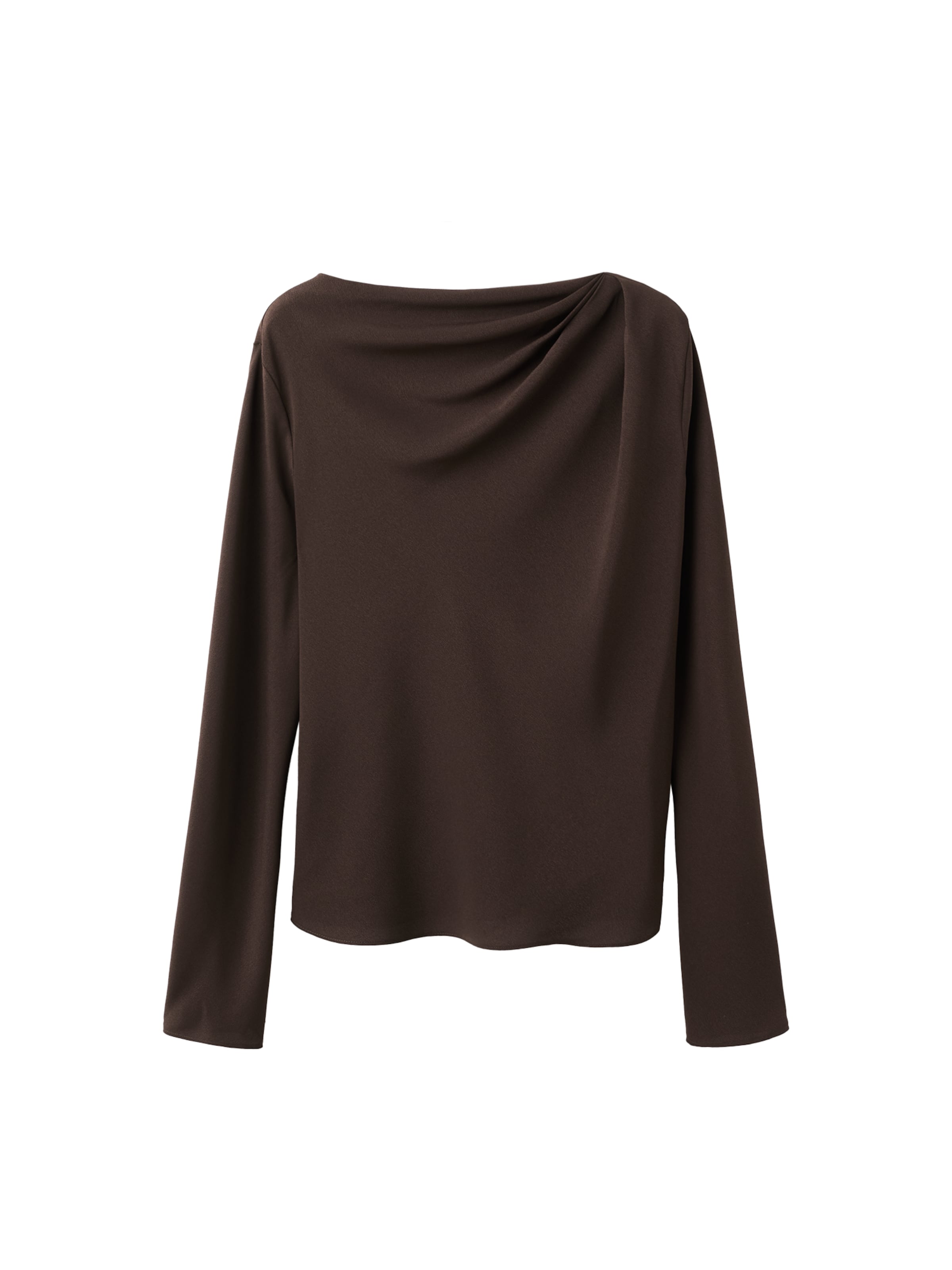 MANGO Blouse 'LUCIA' in Brown: front