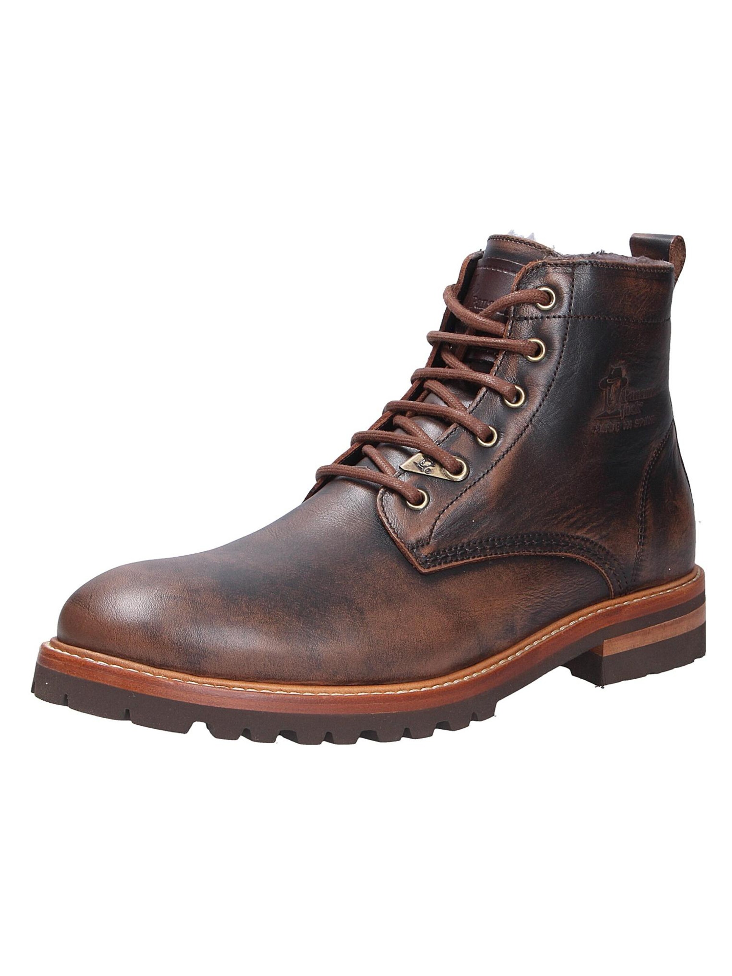 PANAMA JACK Lace-Up Boots 'EMERY IGLOO' in Brown: front
