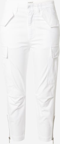 Dondup Slim fit Cargo trousers in White: front