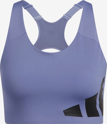 ADIDAS PERFORMANCE Bustier Sport bh in Lila: voorkant