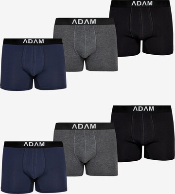 Adam Boxershorts '6er Pack' in Schwarz: Vorderseite