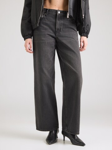 Calvin Klein Jeans Baggy Jeans in Zwart: voorkant