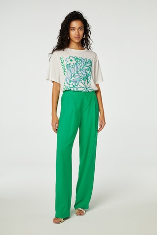 Fabienne Chapot Regular Pleat-Front Pants in Green