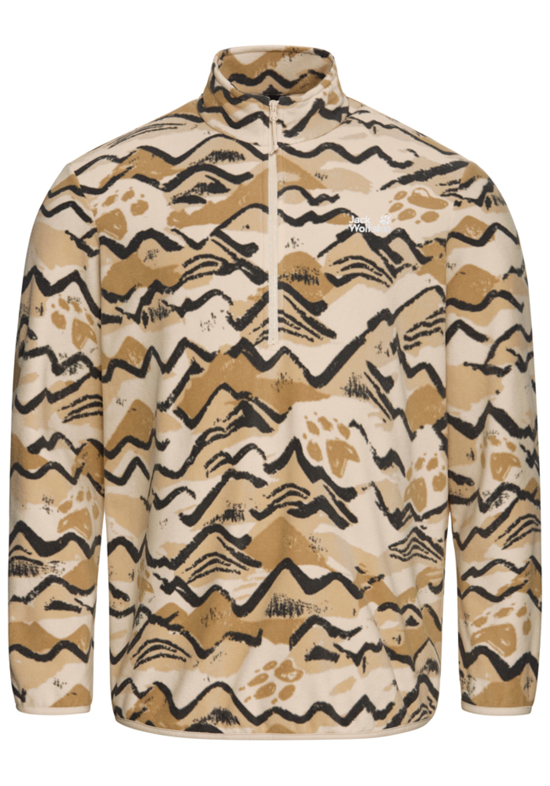 JACK WOLFSKIN Pullover in Beige: Vorderseite