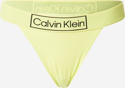 Calvin Klein Underwear Tanga en limón / negro, Vista del producto