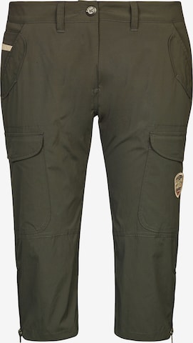 G.I.G.A. DX by killtec Regular Outdoor Pants 'Ivona' in Green: front