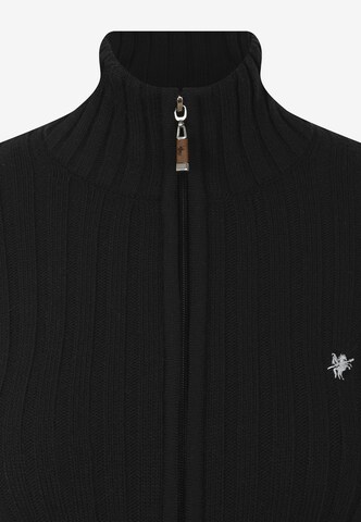DENIM CULTURE Плетена жилетка 'Yuliana' в черно