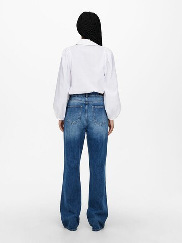 ONLY Wide Leg Jeans 'Miloh' i blå