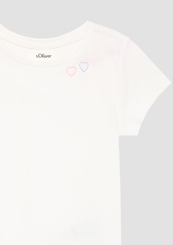 T-Shirt s.Oliver en blanc