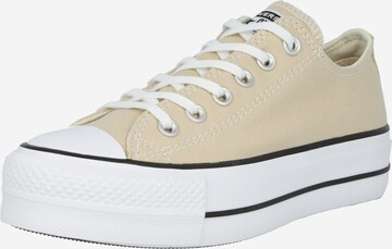 CONVERSE Sneaker low 'CHUCK TAYLOR ALL STAR LIFT PLATFORM SEASONAL' i beige: forside