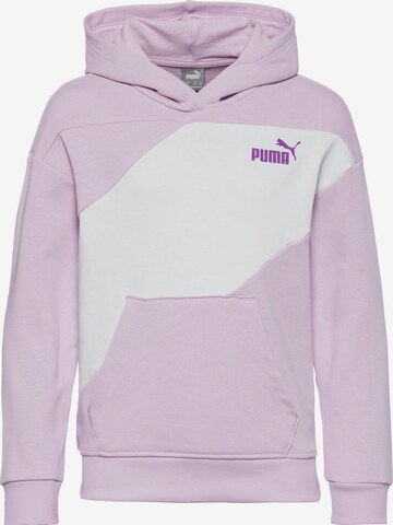 PUMA Sweatshirt 'POWER COLORBLOCK' in Purple: front