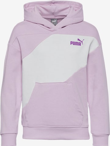 PUMA Sweatshirt 'POWER COLORBLOCK' in Lila: predná strana