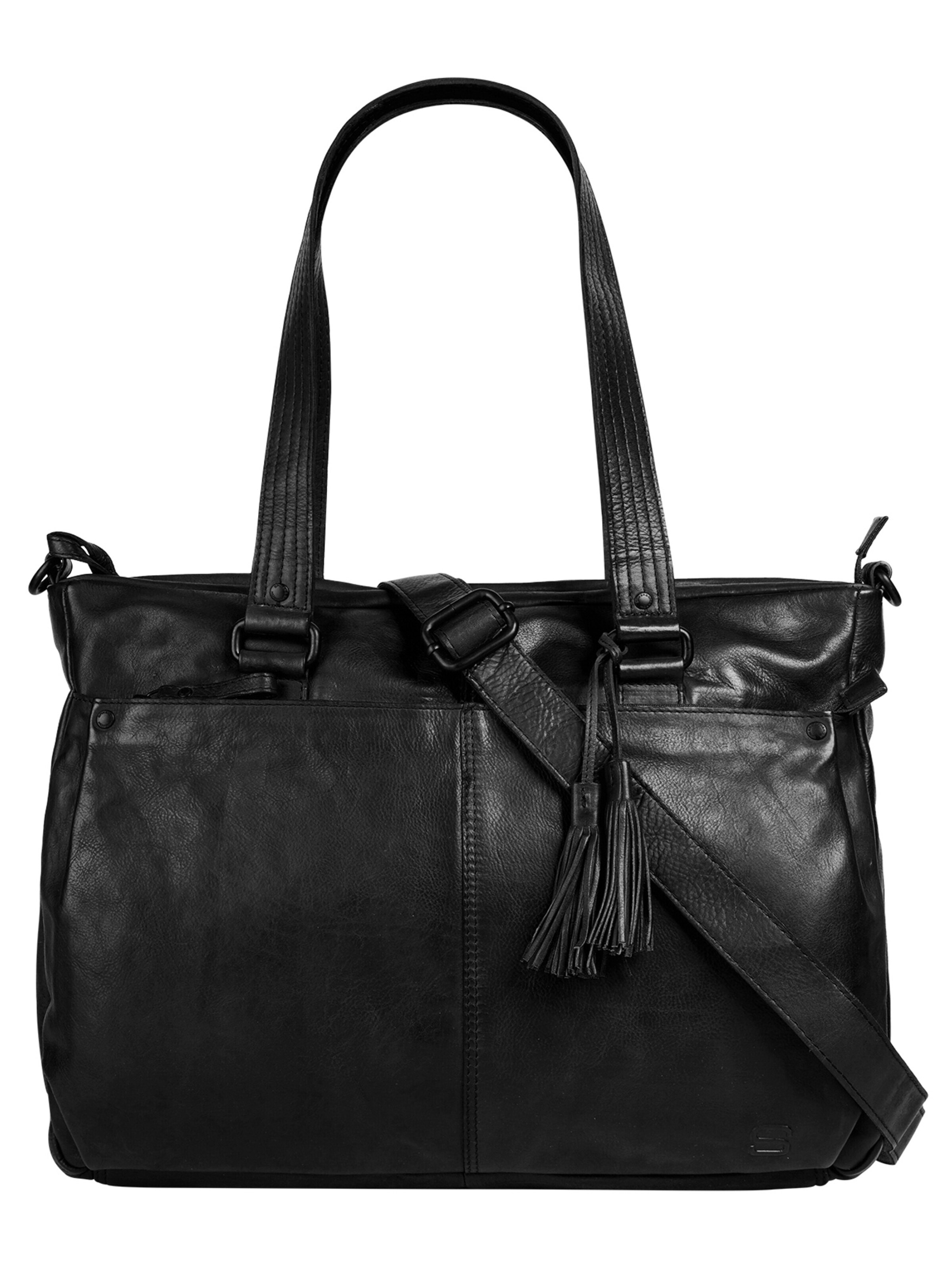 Spikes & Sparrow Shopper in Black: front