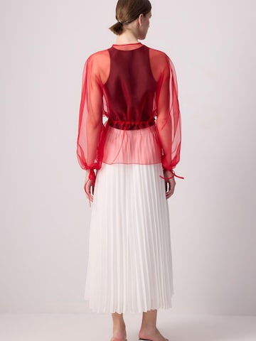 Giacca di mezza stagione 'Binding Detailed Organza Jacket' di Touché Privé in rosso