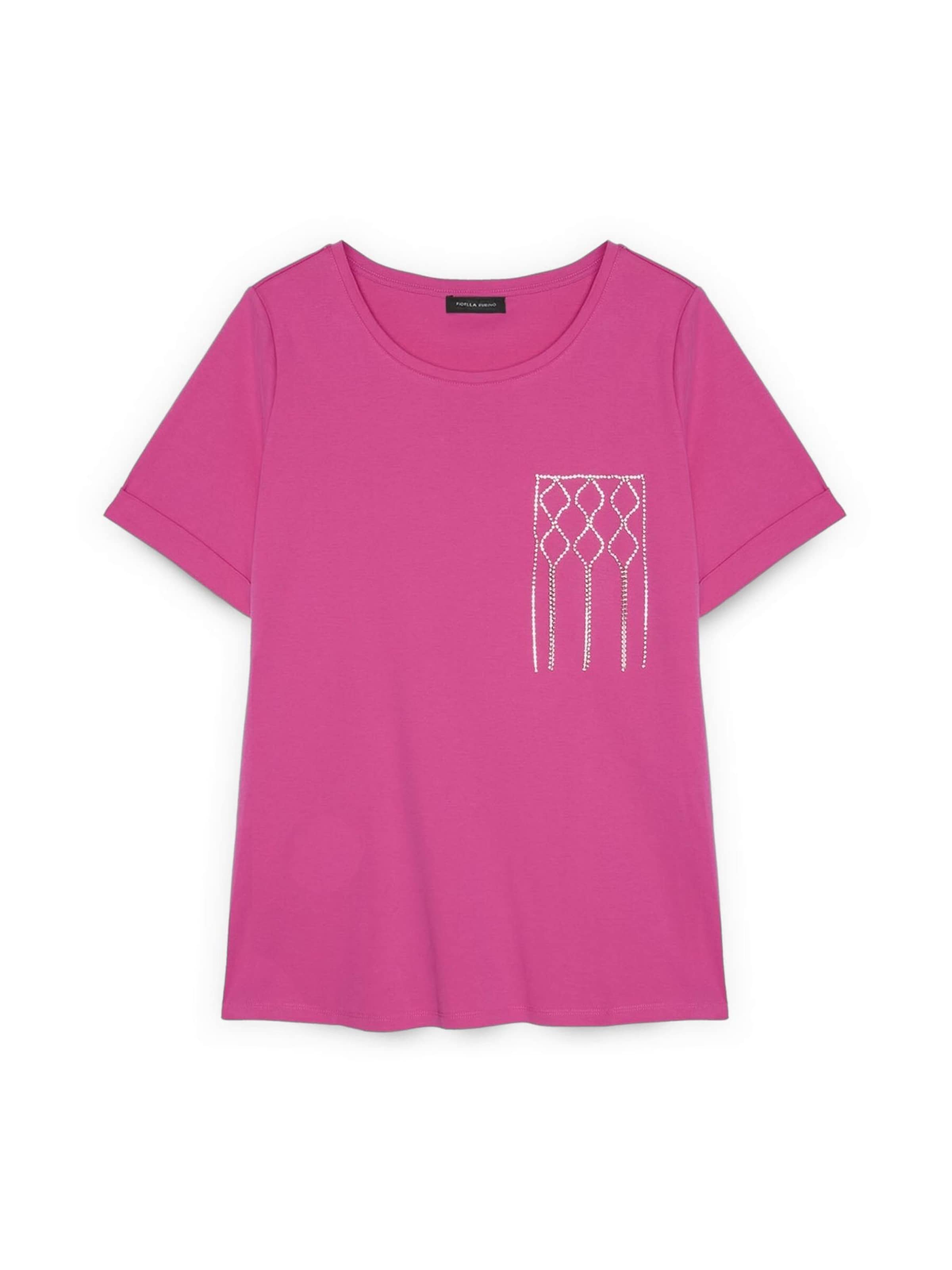 T-shirt Fiorella Rubino en rose : devant