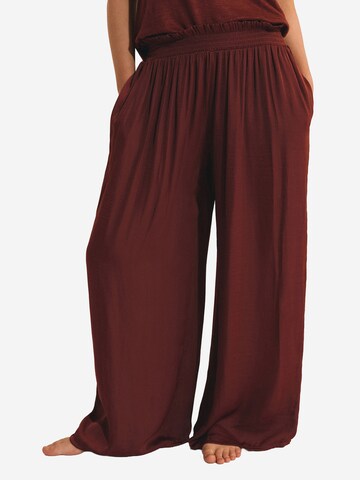 Pantaloncini da pigiama 'Texas' di ETAM in marrone: frontale