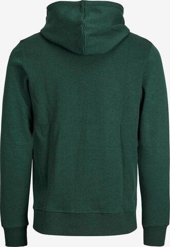 JACK & JONES Zip-Up Hoodie in Green