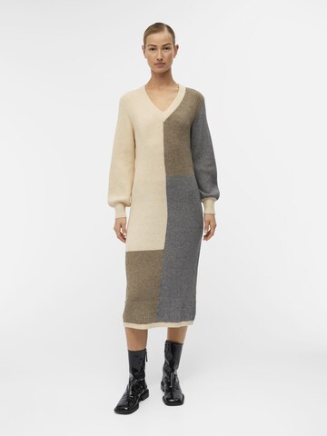 OBJECT Knit dress 'Malena' in Beige