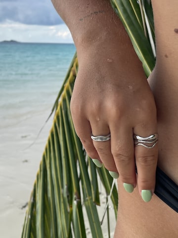 hiBALI Ring 'Bold Raw' in Silver