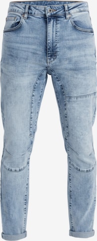 Ombre Tapered Jeans in Blauw: voorkant