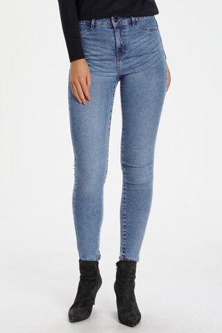 Skinny Jean SAINT TROPEZ en bleu : devant