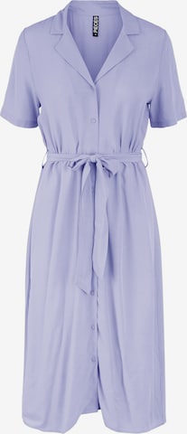 PIECES Košilové šaty 'Oliva' – fialová: přední strana