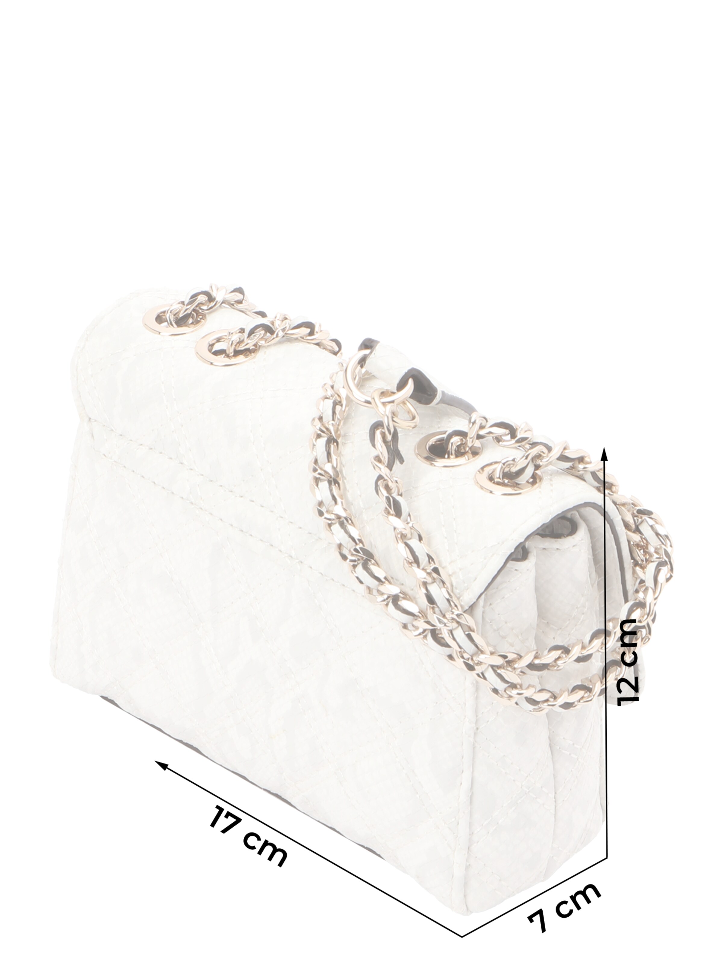 GUESS - Mala de ombro 'GIULLY II MINI' em branco