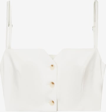 Bershka Liivi värissä valkoinen: etupuoli