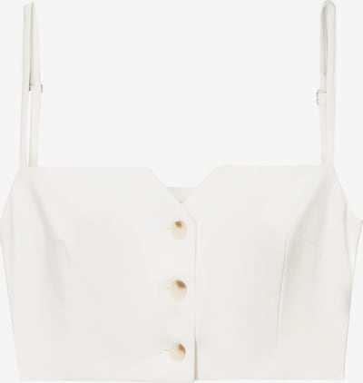 Bershka Weste in weiß, Produktansicht